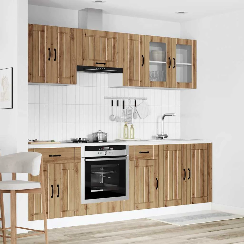 Virtuvinių spintelių komplektas, 8 dalių, Kalmar, artisano