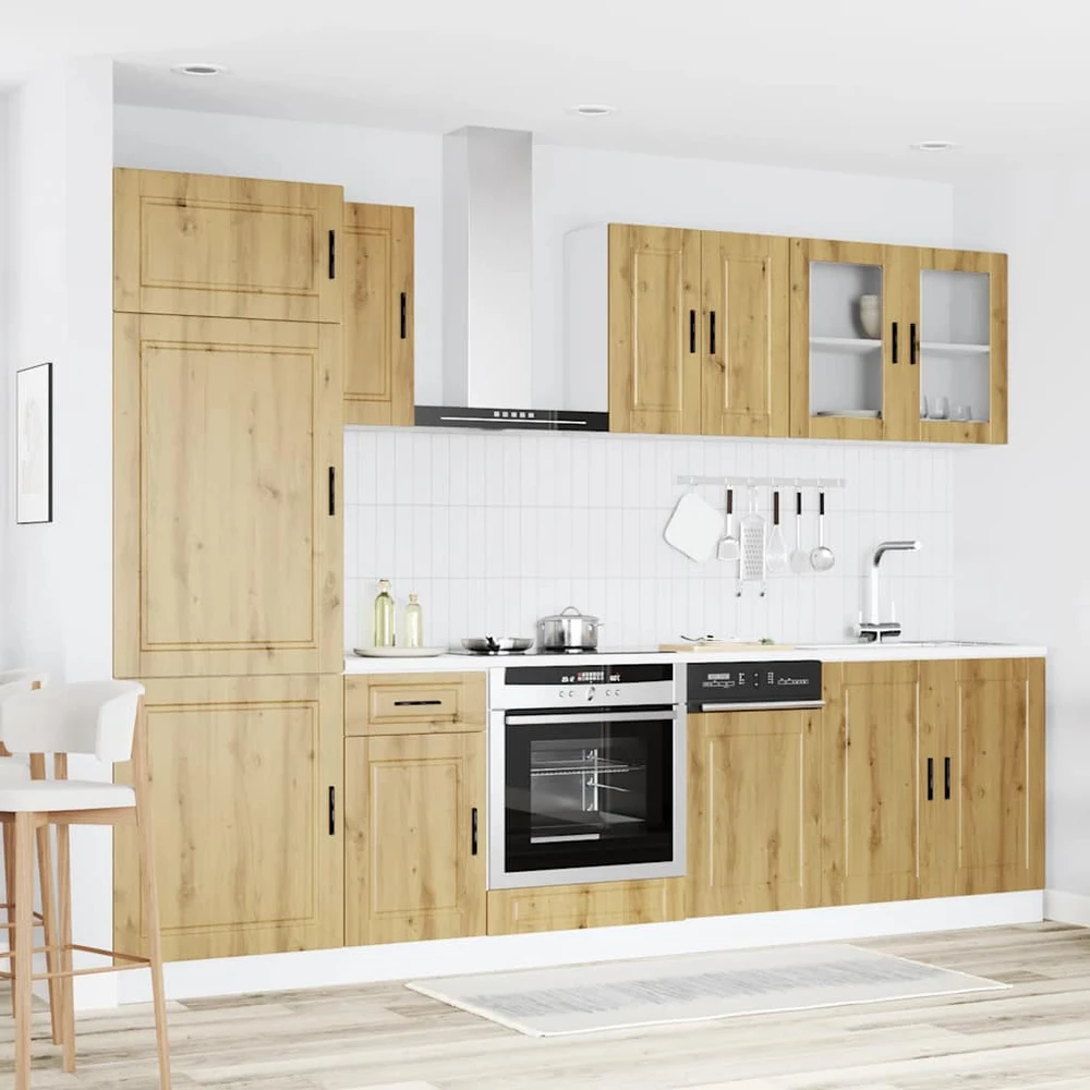 Virtuvinių spintelių komplektas, 8 dalių, Kalmar, artisano