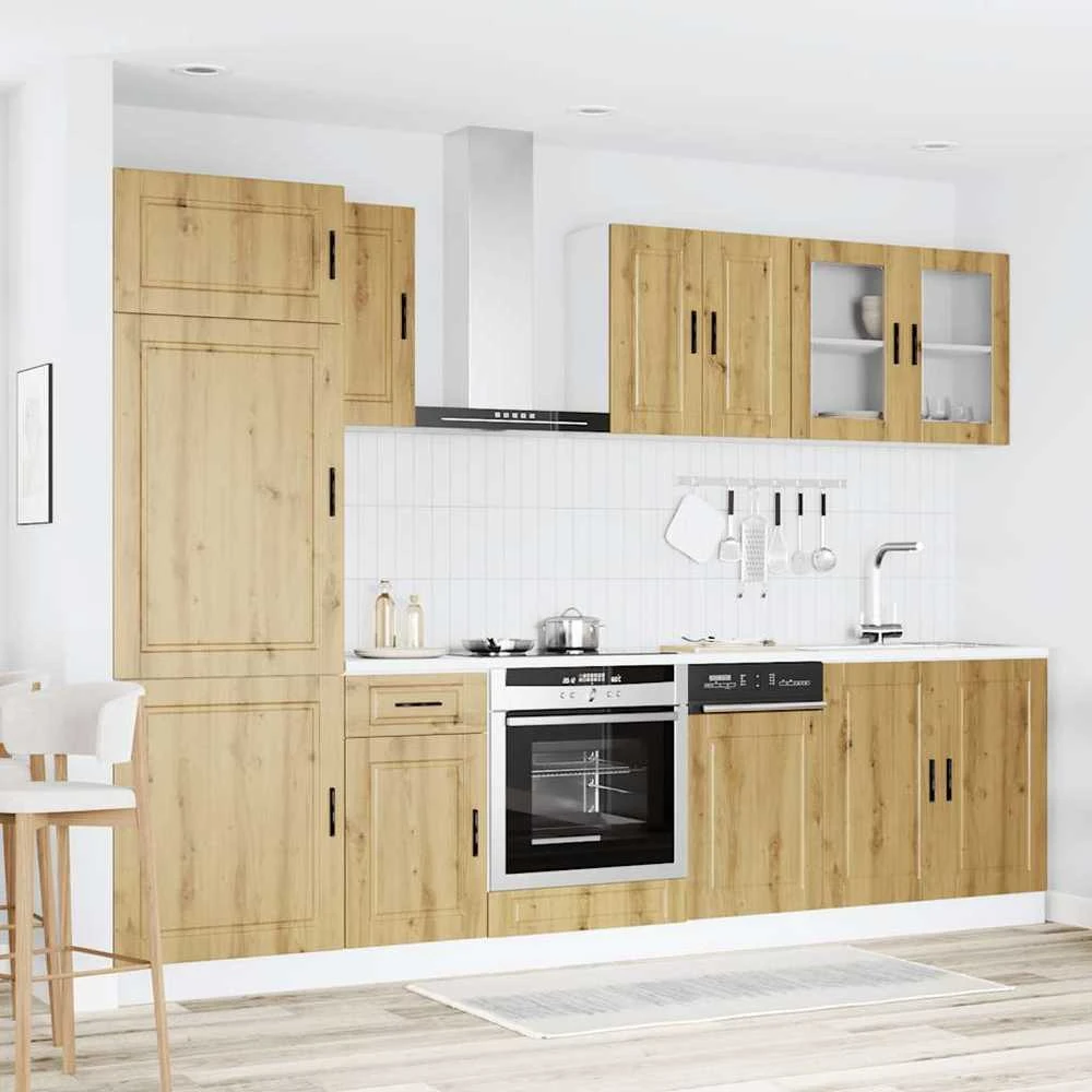 Virtuvinių spintelių komplektas, 8 dalių, Kalmar, artisano