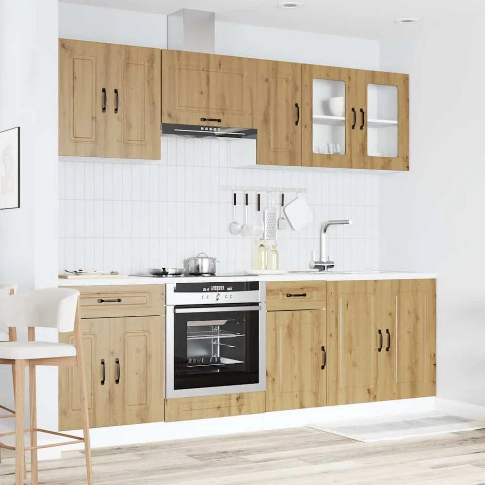 Virtuvinių spintelių komplektas, 8 dalių, Kalmar, artisano