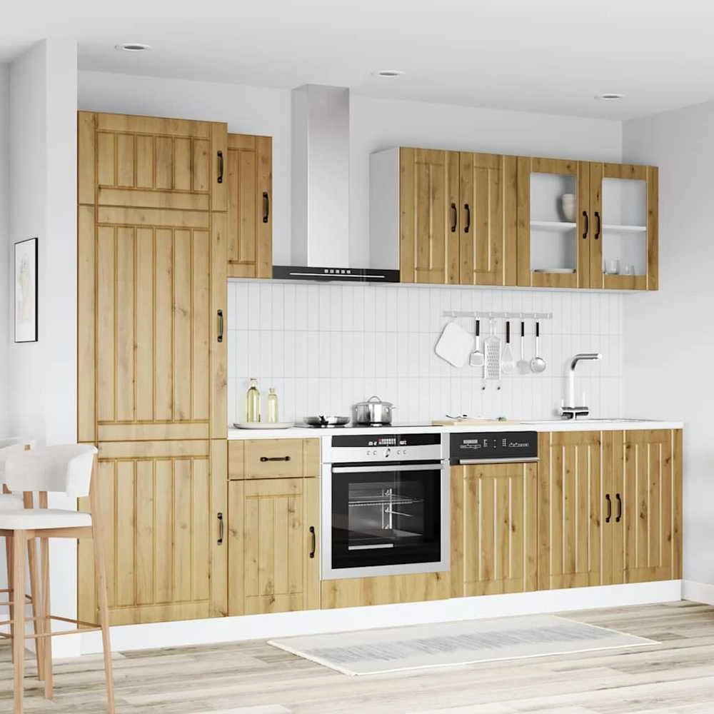Virtuvinių spintelių komplektas, 8 dalių, Kalmar, artisano