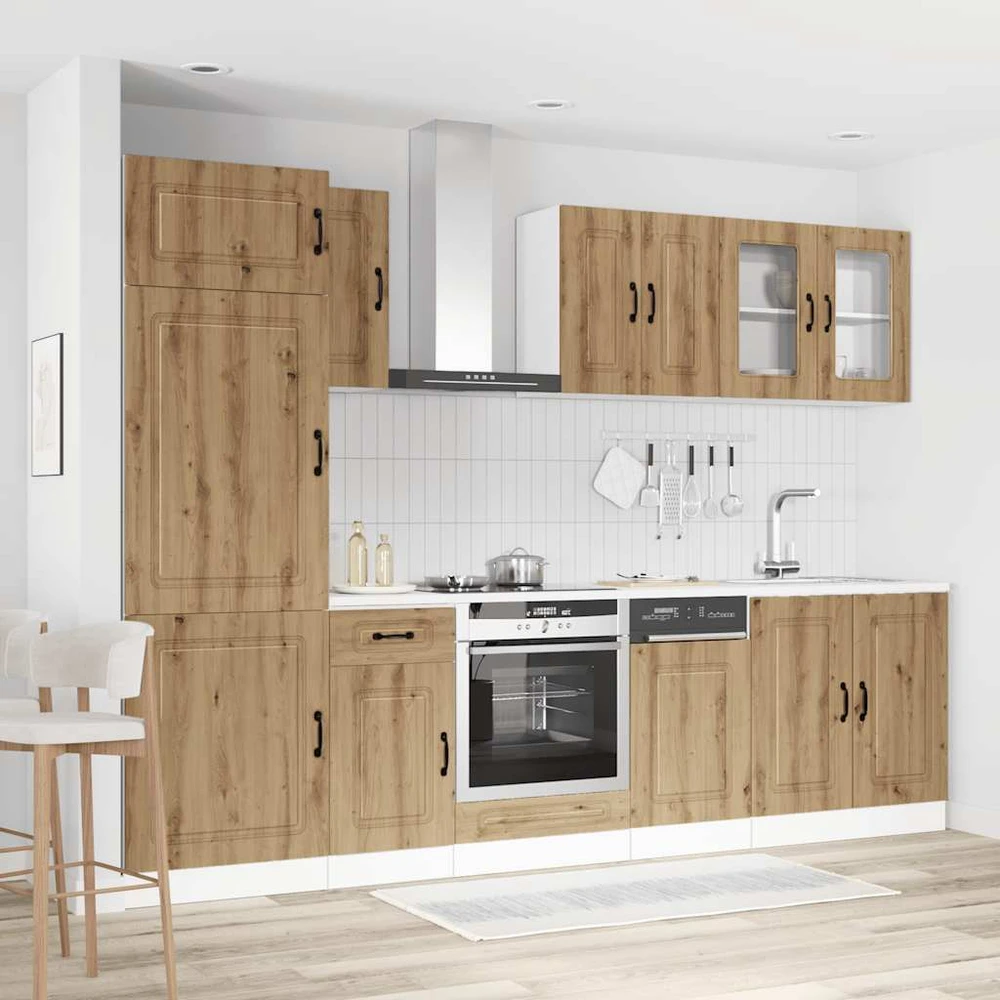 Virtuvinių spintelių komplektas, 8 dalių, Kalmar, artisano
