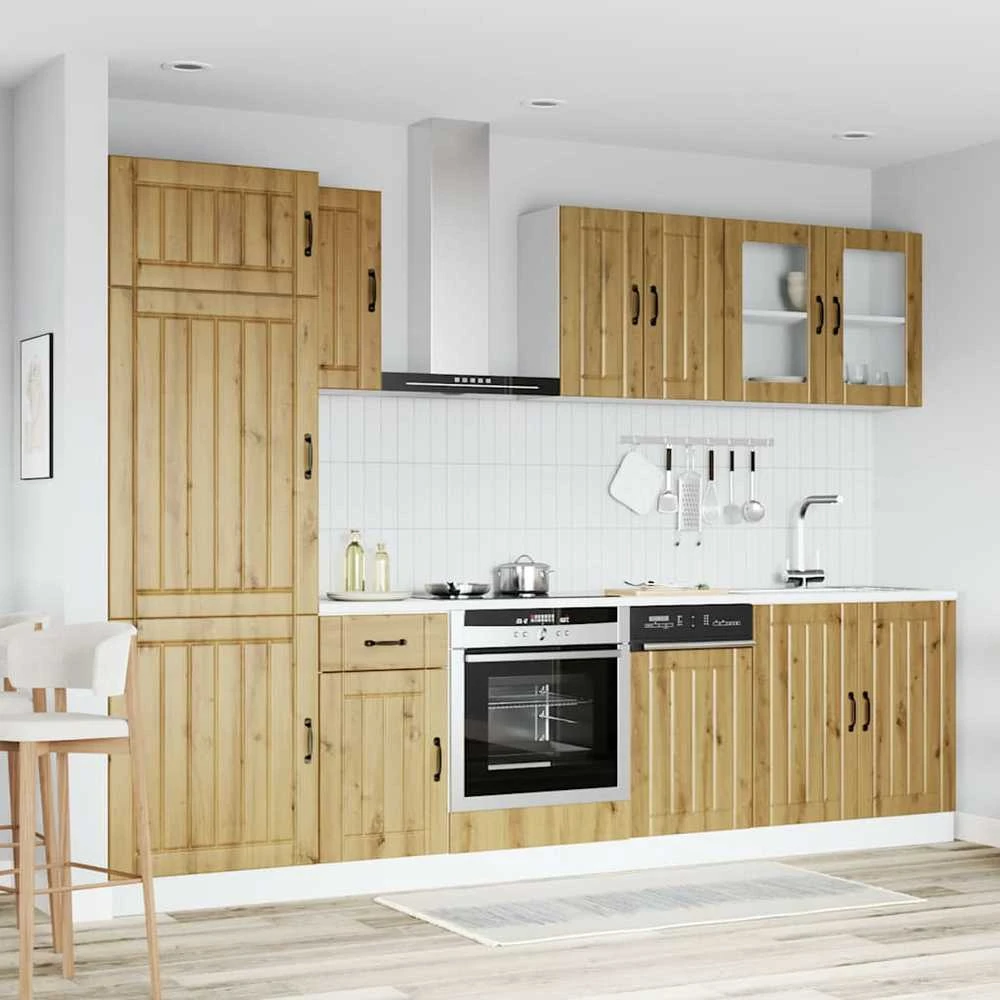 Virtuvinių spintelių komplektas, 8 dalių, Kalmar, artisano