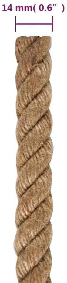Virvė, 100% džiutas, 14mm, 100m