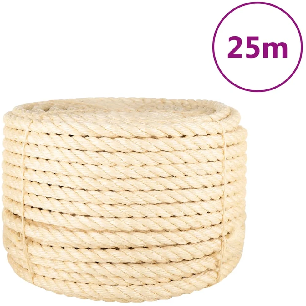 Virvė, 25m, 100% sizalis, 20mm