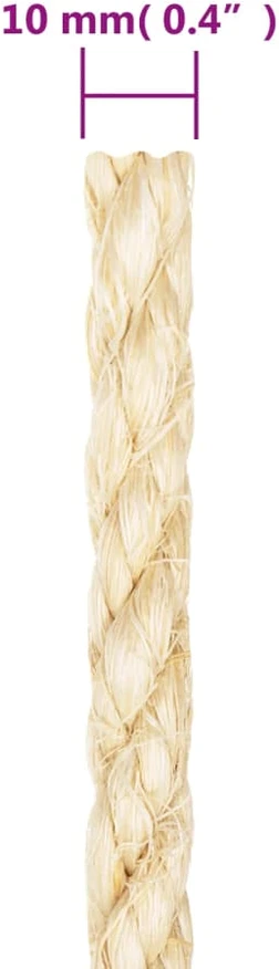 Virvė, 500m, 100% sizalis, 10mm