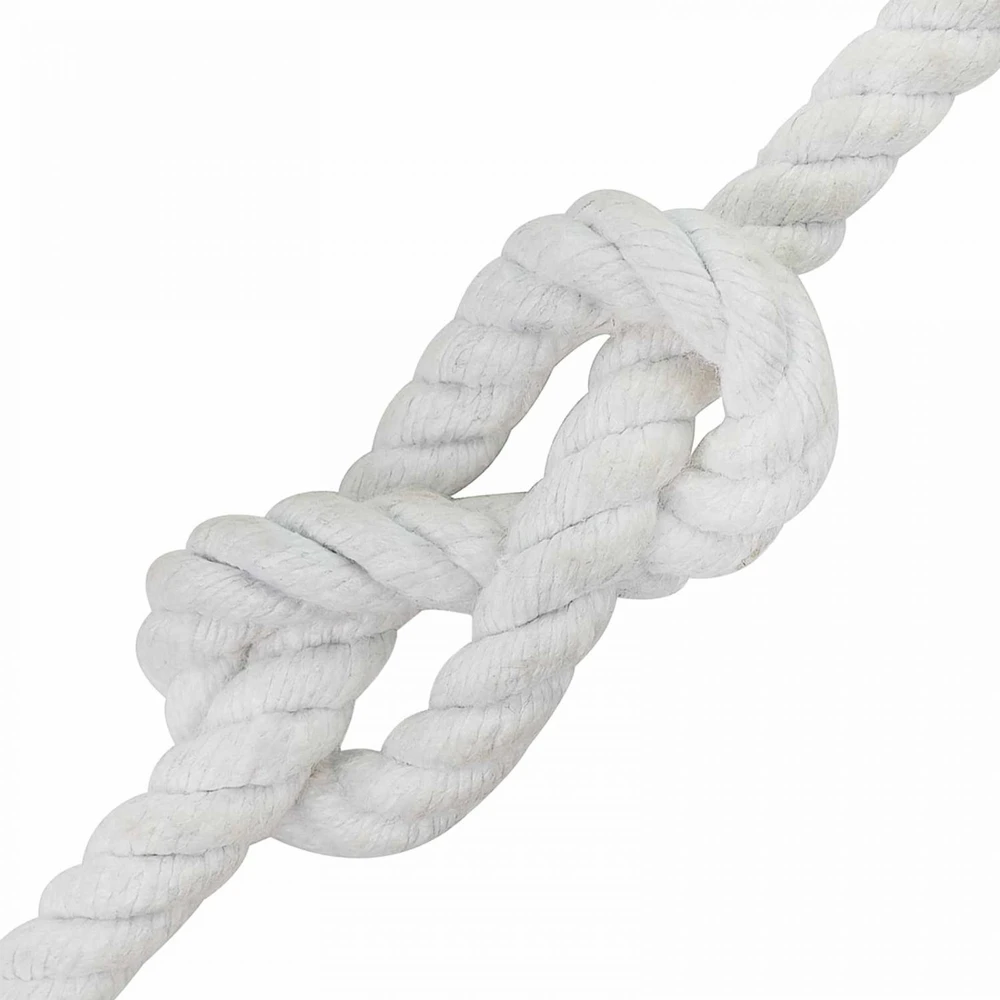 Medvilninė virvė 10 mm 250 m Balta 100% Medvilnė
