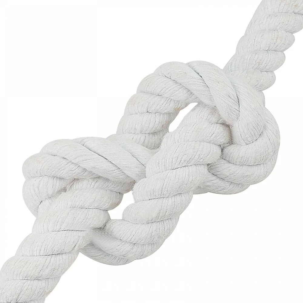 Medvilninė virvė 24 mm 25 m Balta 100% Medvilnė