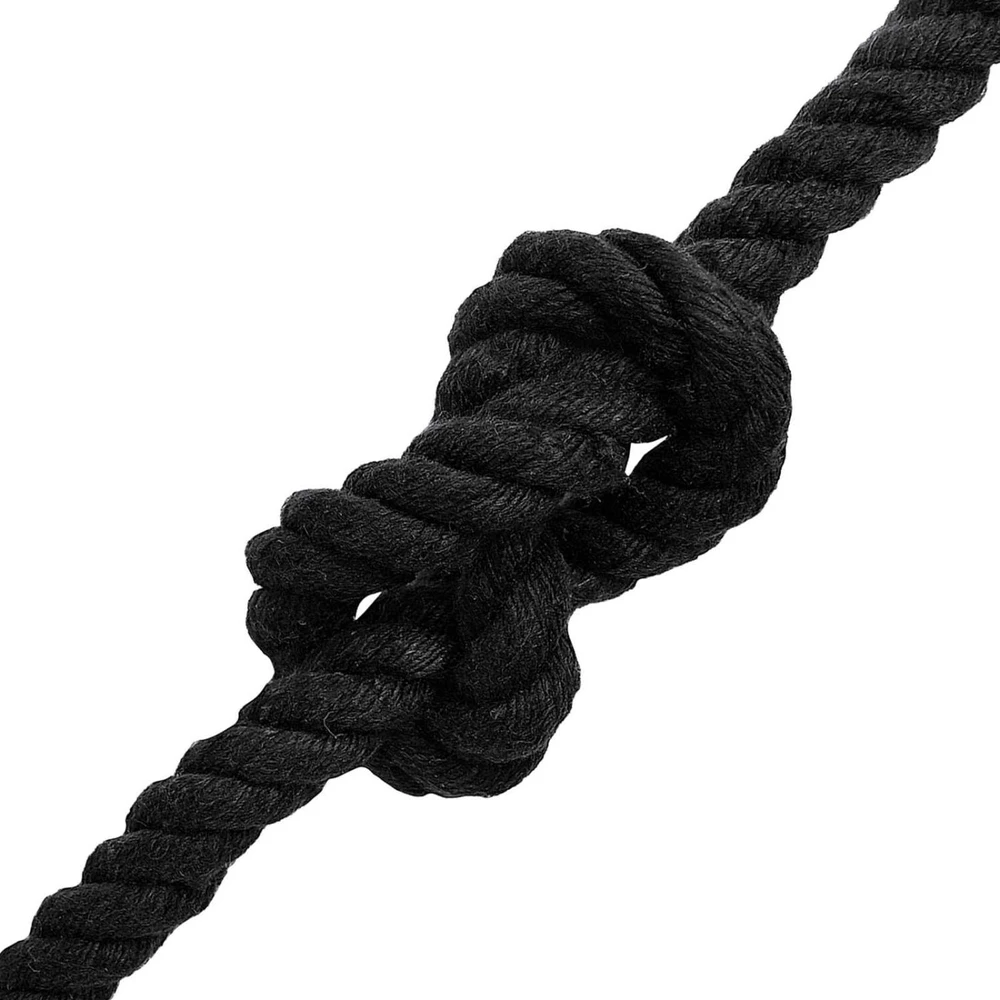 Medvilninė virvė 14 mm 250 m Juoda 100% Medvilnė