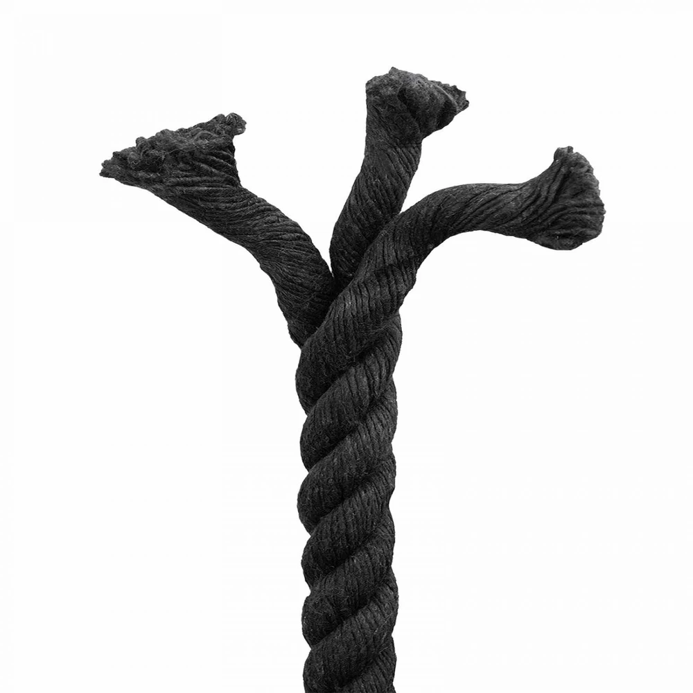 Medvilninė virvė 24 mm 25 m Juoda 100% Medvilnė