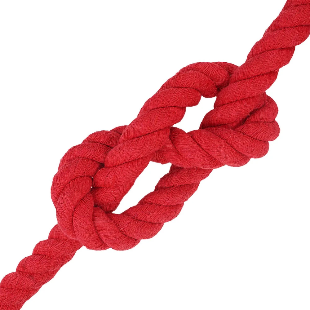 Medvilninė virvė 36 mm 10 m Raudona 100% Medvilnė