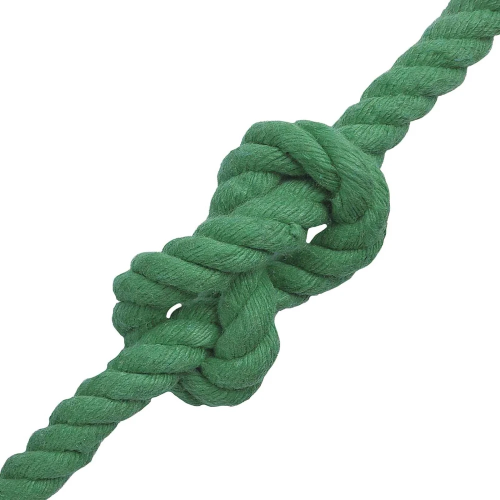 Medvilninė virvė 14 mm 100 m Žalia 100% Medvilnė