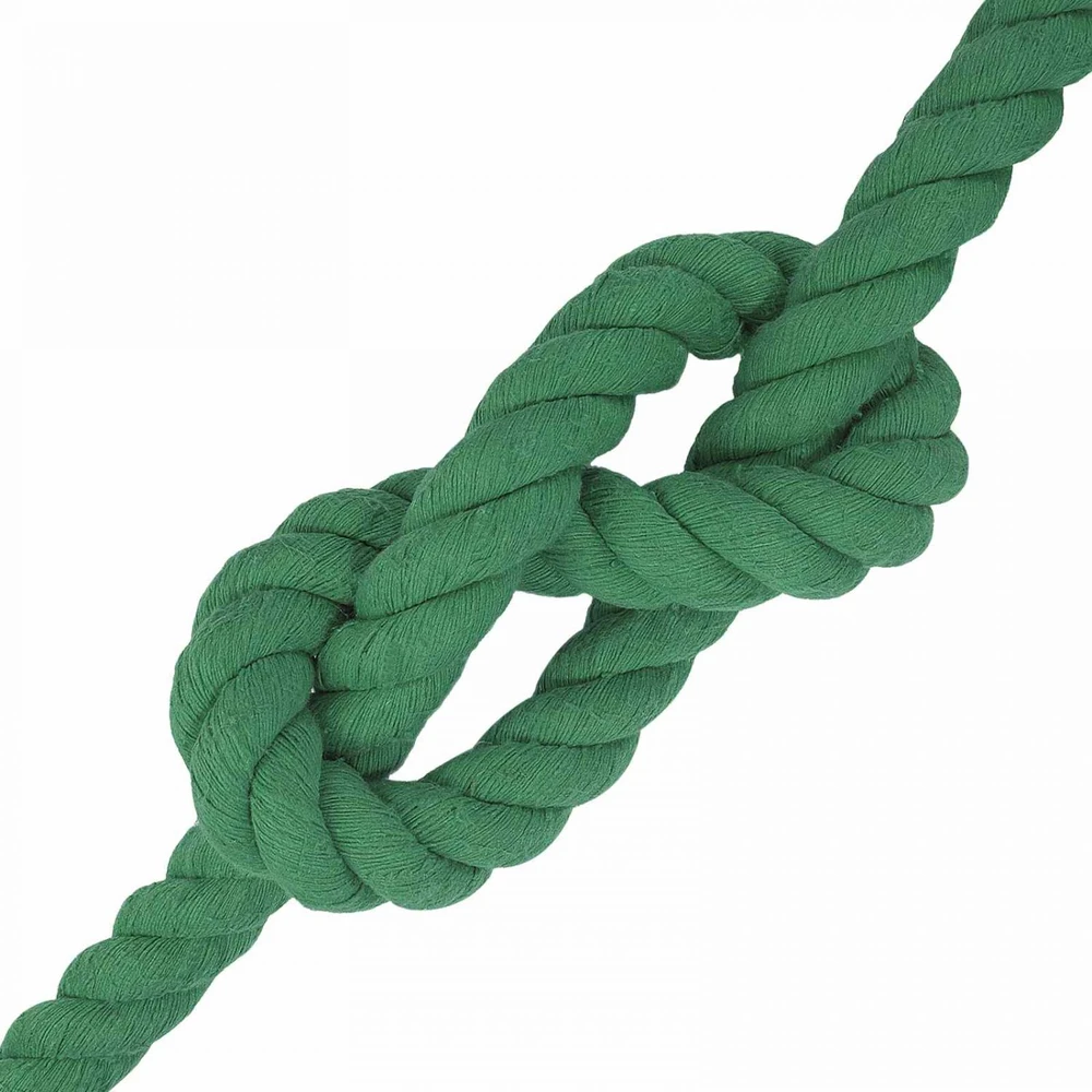 Medvilninė virvė 36 mm 10 m Žalia 100% Medvilnė
