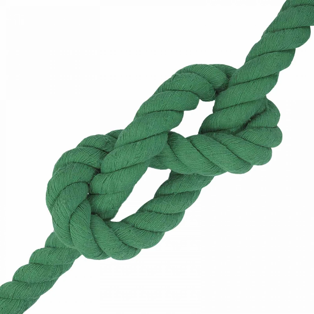 Medvilninė virvė 40 mm 25 m Žalia 100% Medvilnė