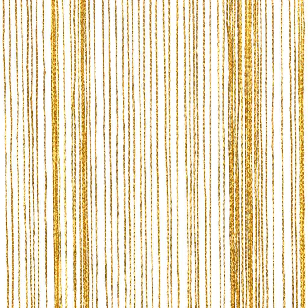 Virvelinės užuolaidos, 2 vnt., auksinės spalvos, 100x250 cm