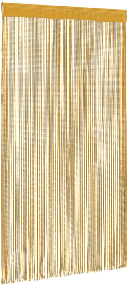 Virvelinės užuolaidos, 2 vnt., auksinės spalvos, 100x250 cm