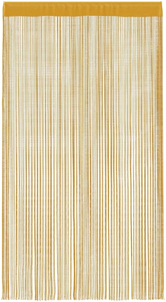 Virvelinės užuolaidos, 2 vnt., auksinės spalvos, 140x250 cm