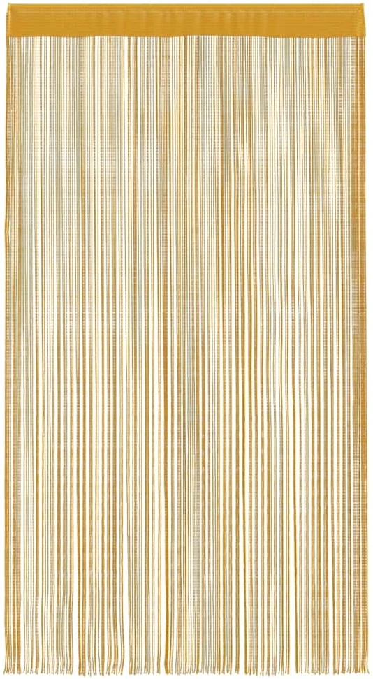 Virvelinės užuolaidos, 2 vnt., auksinės spalvos, 100x250 cm