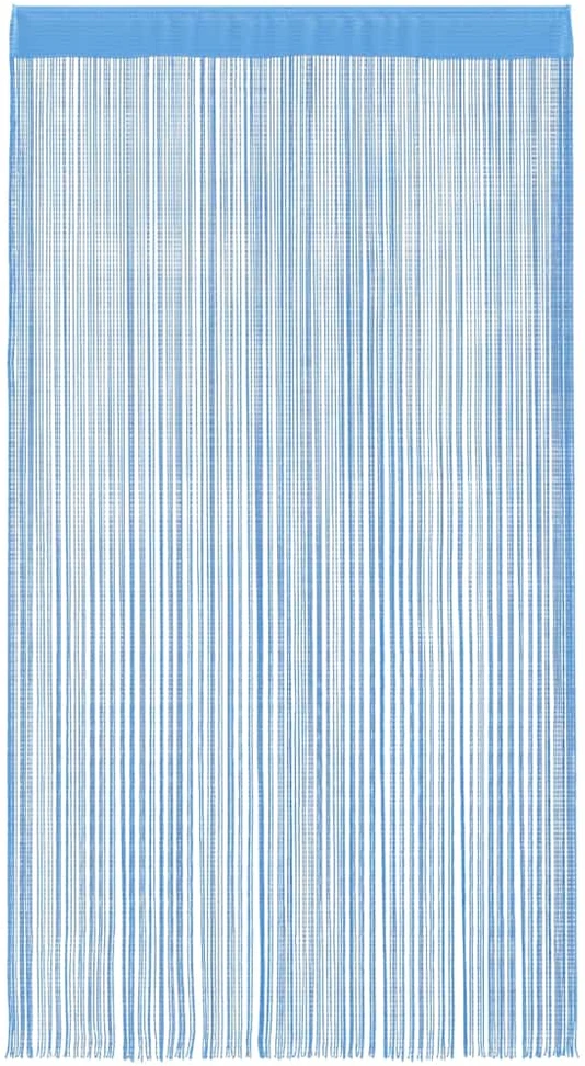 Virvelinės užuolaidos, 2 vnt., šviesiai mėlynos, 100x250 cm