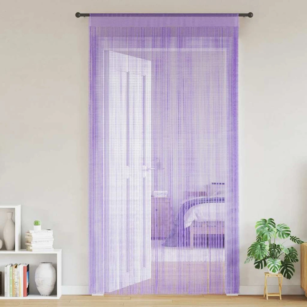 Virvelinės užuolaidos, 2 vnt., violetinės, 100x250 cm