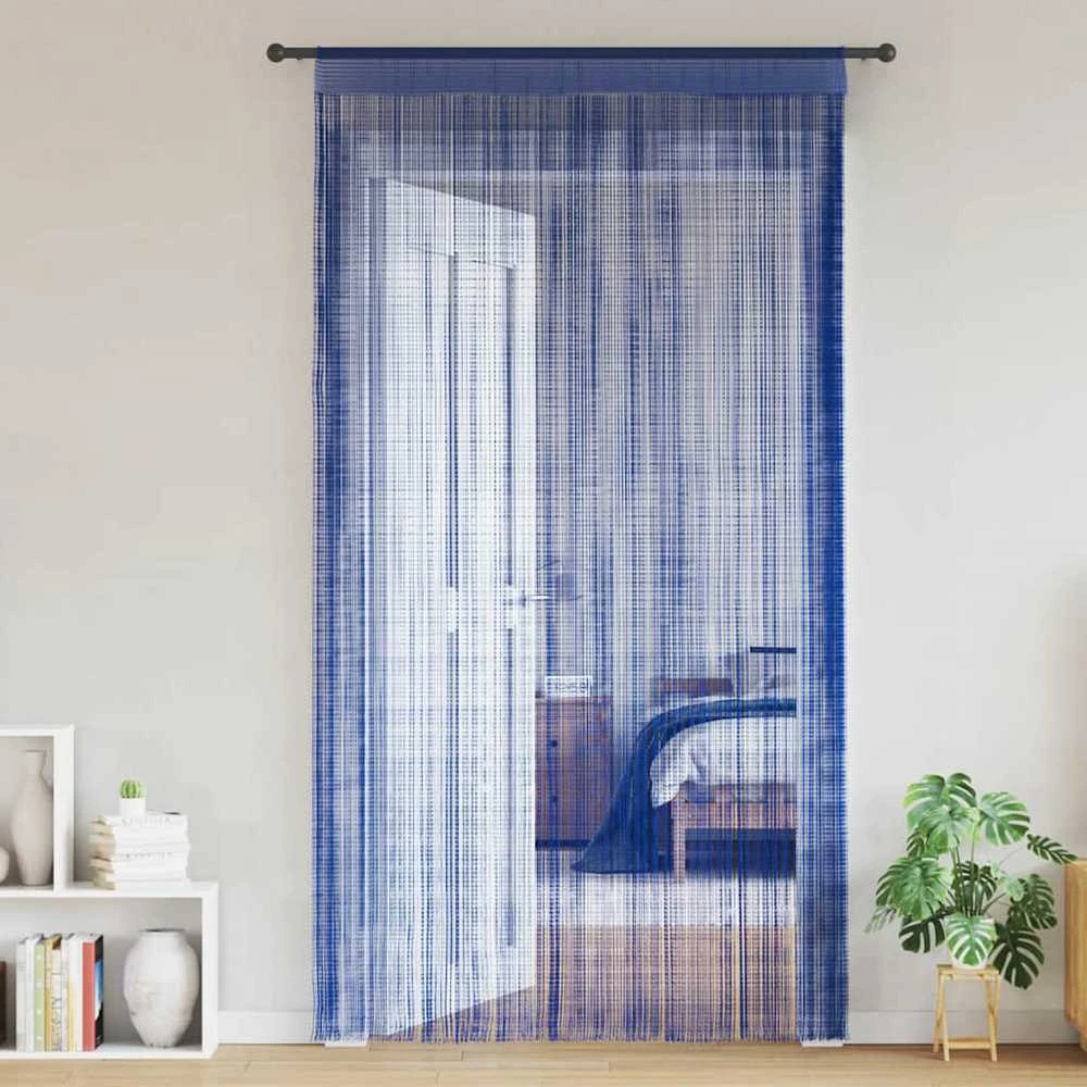 Virvelinės užuolaidos, 2vnt., 100x250cm, mėlynos spalvos