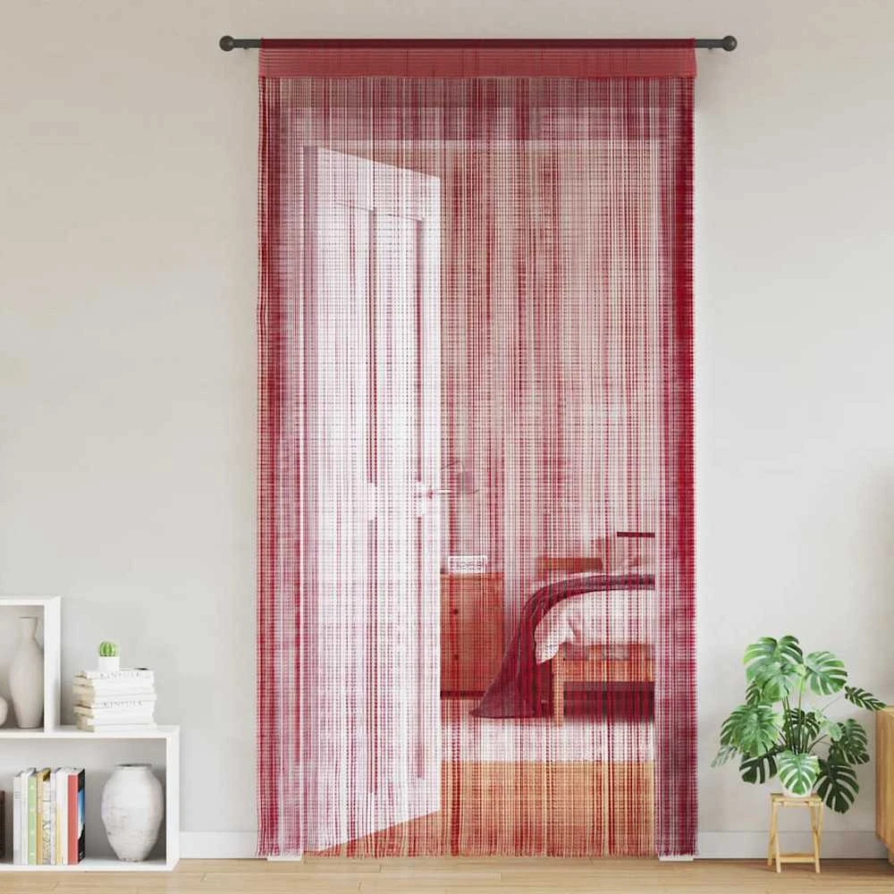 Virvelinės užuolaidos, 2vnt., 100x250cm, vyšninės spalvos