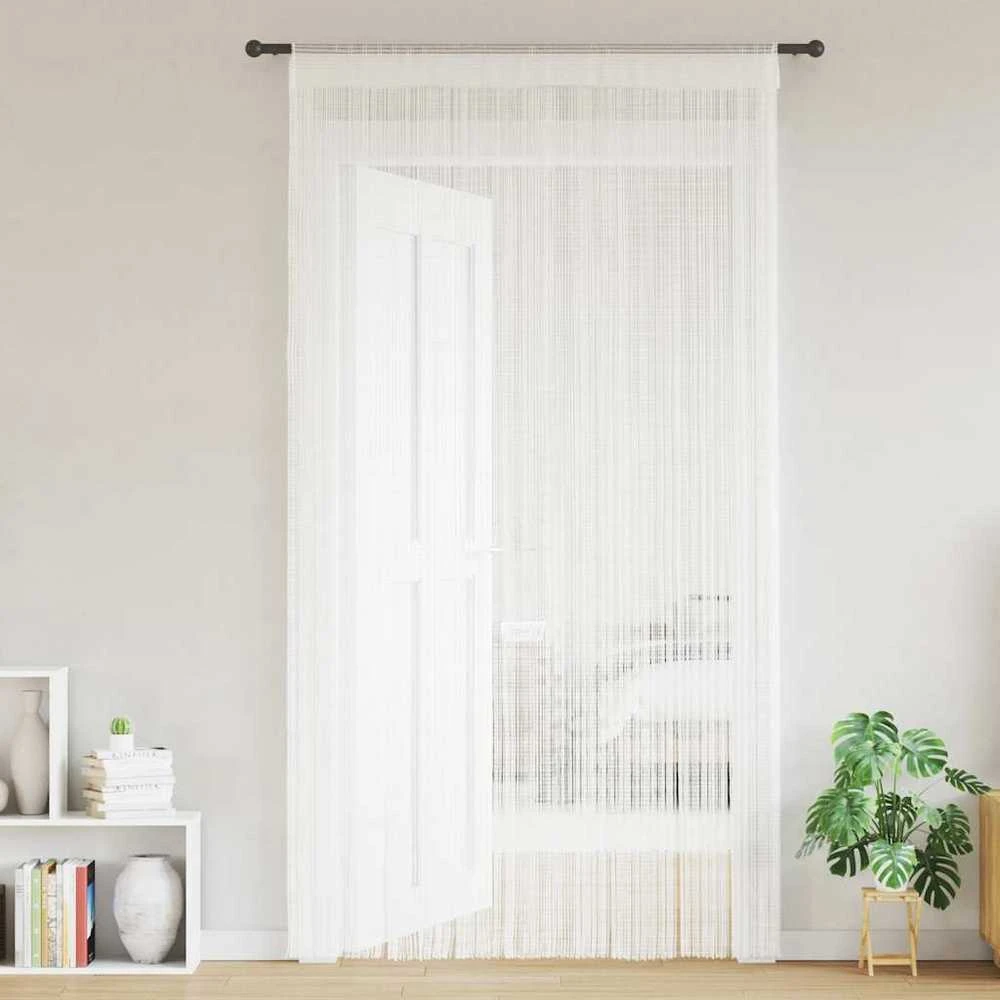 Virvelinės užuolaidos, 2vnt., 100x250cm, baltos spalvos