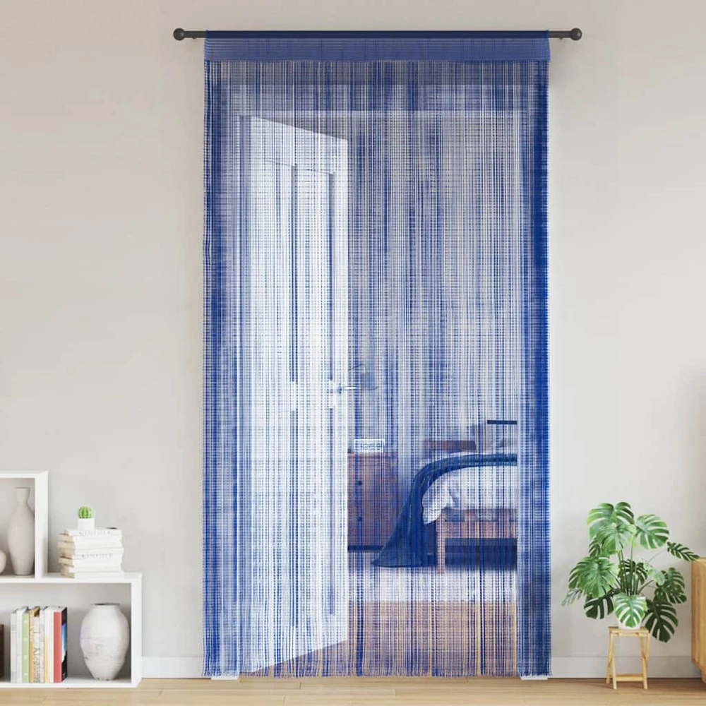 Virvelinės užuolaidos, 2vnt., 100x250cm, mėlynos spalvos