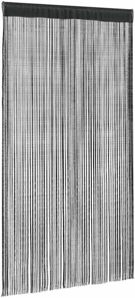 Virvelinės užuolaidos, 2vnt., 140x250cm, juodos spalvos