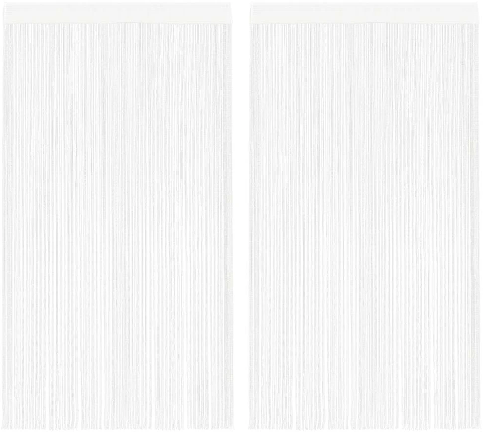 Virvelinės užuolaidos, 2vnt., 140x250cm, baltos spalvos