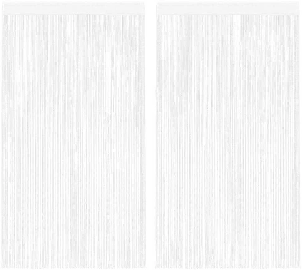 Virvelinės užuolaidos, 2vnt., 140x250cm, baltos spalvos