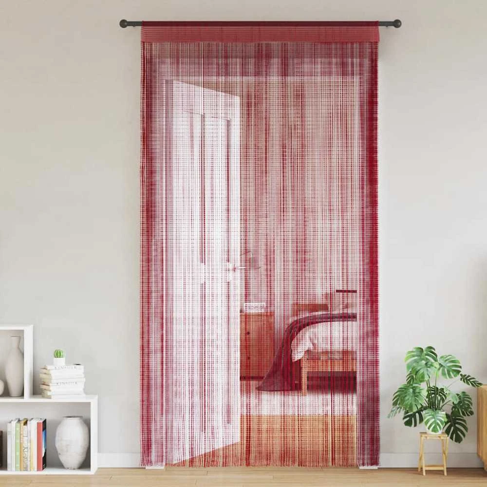 Virvelinės užuolaidos, 2vnt., 140x250cm, vyšninės spalvos