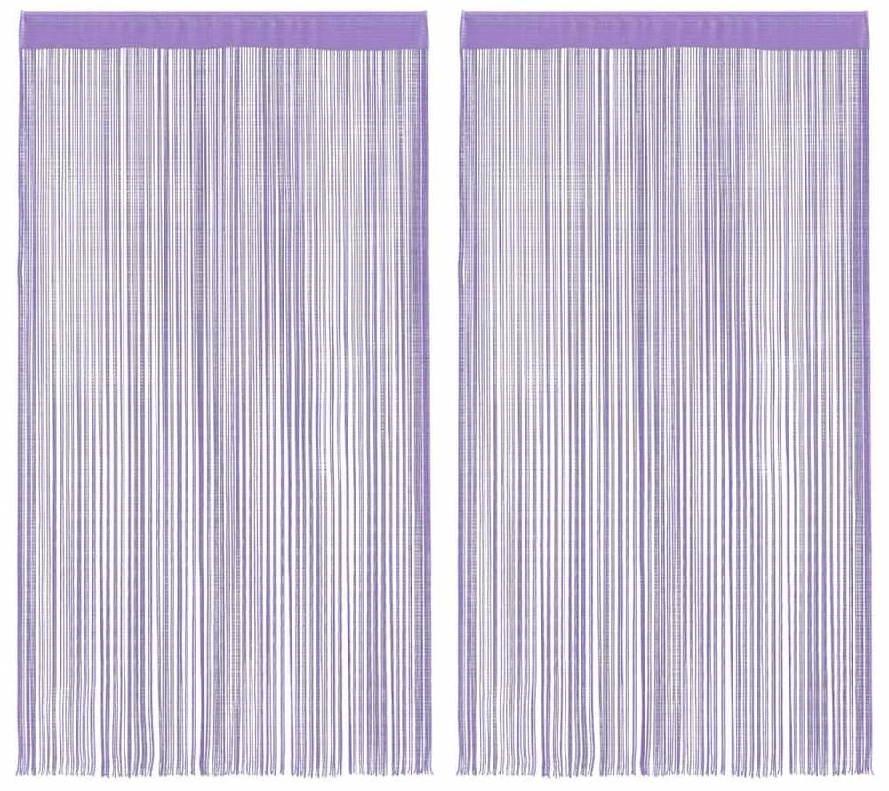 Virvelinės užuolaidos, 2vnt., 140x250cm, violetinės spalvos