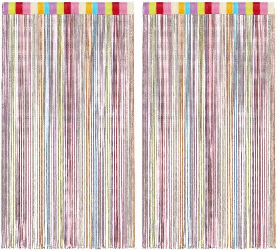 Virvelinės užuolaidos, 2vnt., 140x250cm, įvairių spalvų