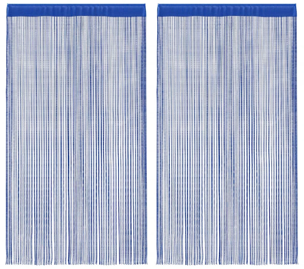 Virvelinės užuolaidos, 2vnt., 140x250cm, mėlynos spalvos
