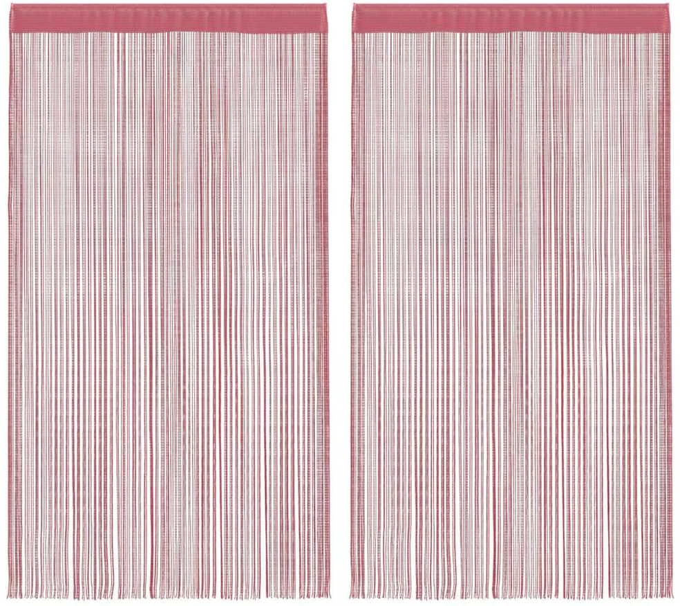 Virvelinės užuolaidos, 2vnt., 140x250cm, rožinės spalvos