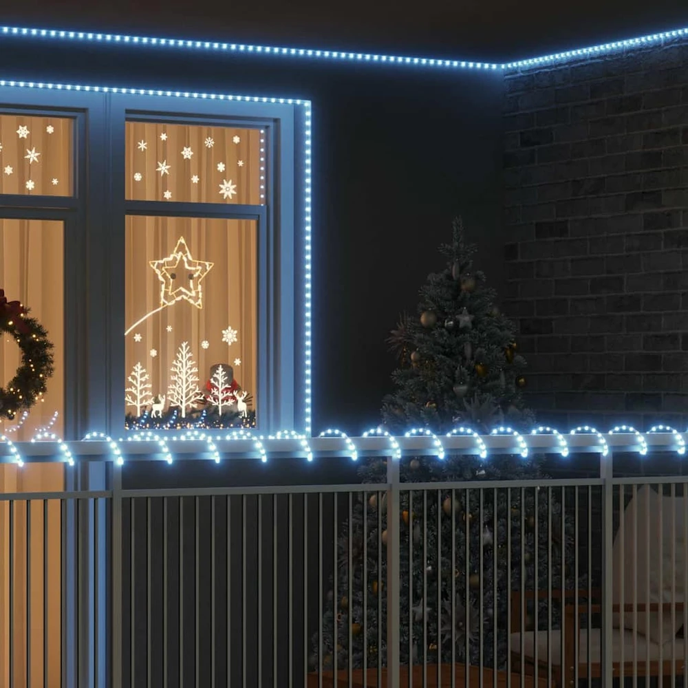 Virvės Šviesa su 120 LED Šalta balta 5 m PVC