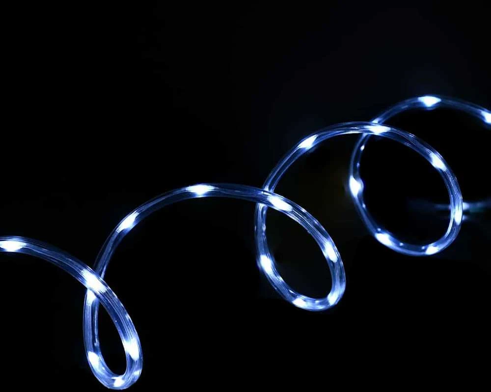 Virvės Šviesa su 120 LED Šalta balta 5 m PVC