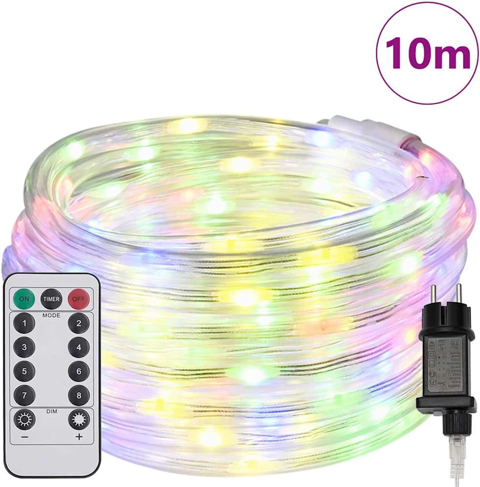 Virvės Šviesa 240 LED Įvairių spalvų 10 m