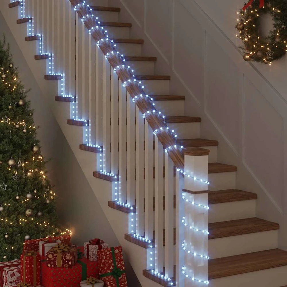 Virvės Šviesa su 480 LED Šalta balta 20 m PVC