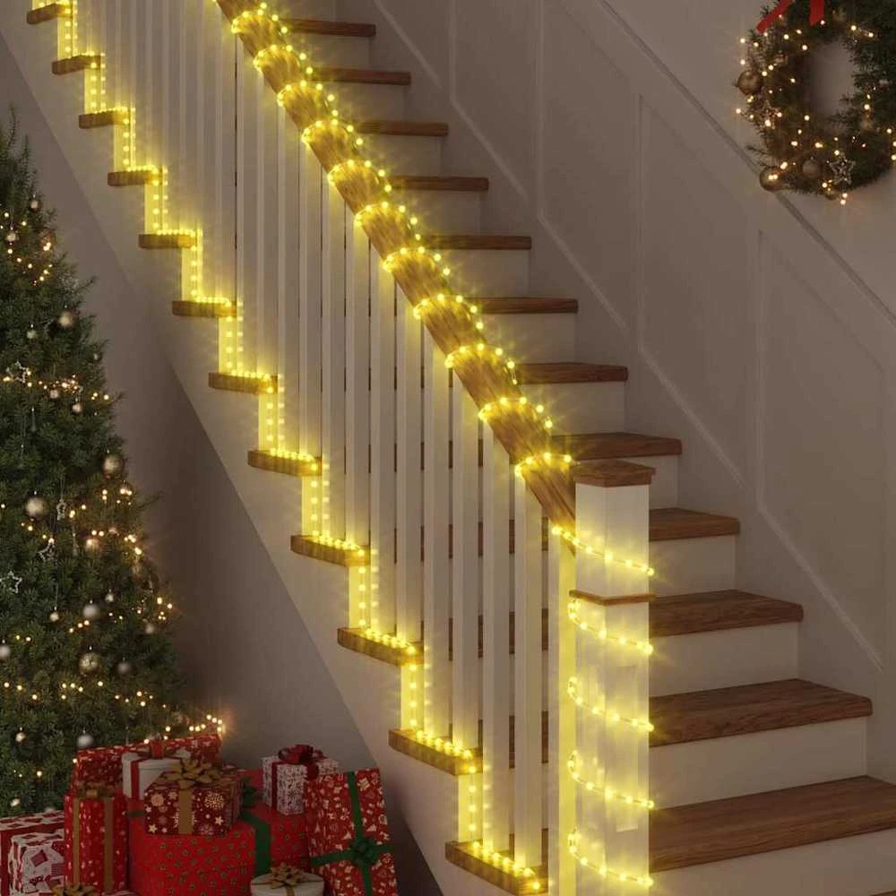 Virvės Šviesa su 480 LED Šilta balta 20 m PVC