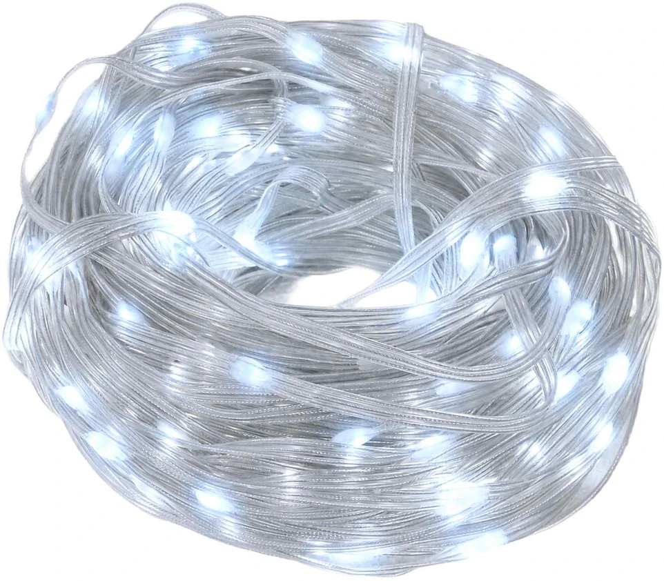 Virvinės lemputės 300 LED Šalta balta 30 m