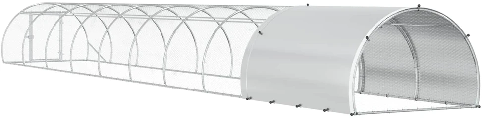 Vištų būdas Sidabrinė 1000 x 150 x 100 cm Galvanizuotas plienas