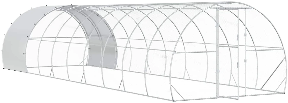 Vištų būdas Sidabrinė 1000 x 300 x 200 cm Galvanizuotas plienas