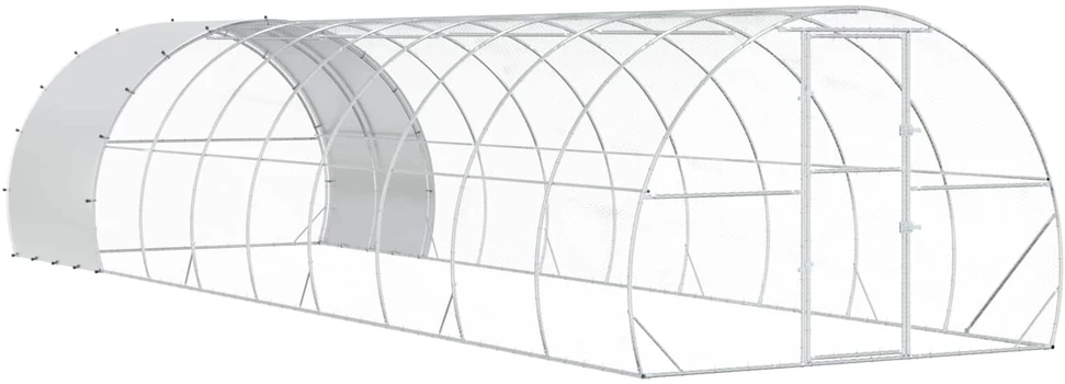 Vištų būdas Sidabrinė 1000 x 300 x 200 cm Galvanizuotas plienas