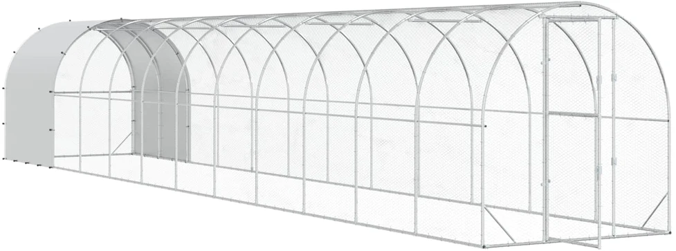 Vištų būdas Sidabrinė 1200 x 200 x 200 cm Galvanizuotas plienas