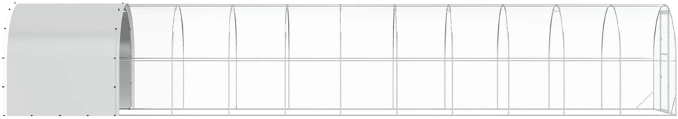 Vištų būdas Sidabrinė 1200 x 200 x 200 cm Galvanizuotas plienas
