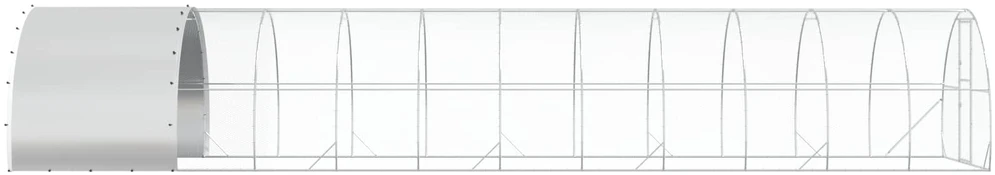 Vištų būdas Sidabrinė 1200 x 300 x 200 cm Galvanizuotas plienas