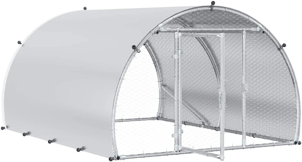 Vištų būdas Sidabrinė 200 x 150 x 100 cm Galvanizuotas plienas