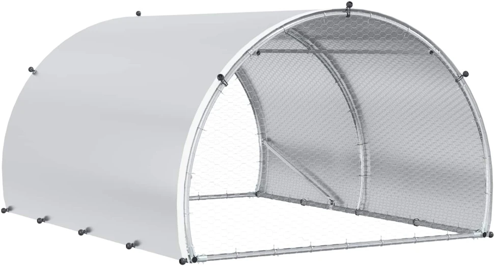 Vištų būdas Sidabrinė 200 x 150 x 100 cm Galvanizuotas plienas